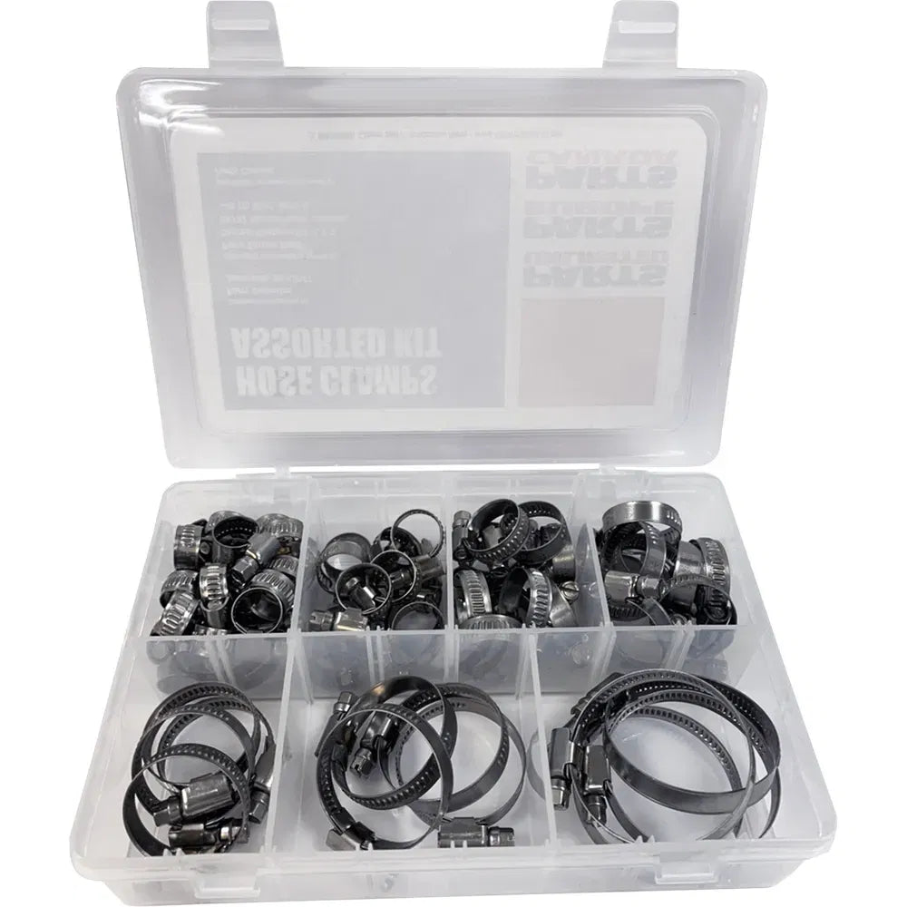 Hose Clamp Assortment Kit - 60 Pieces