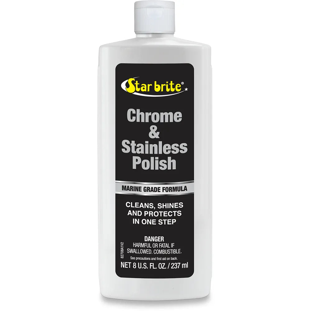 Chrome and Stainless Steel Polish - 8 U.S. fl oz.