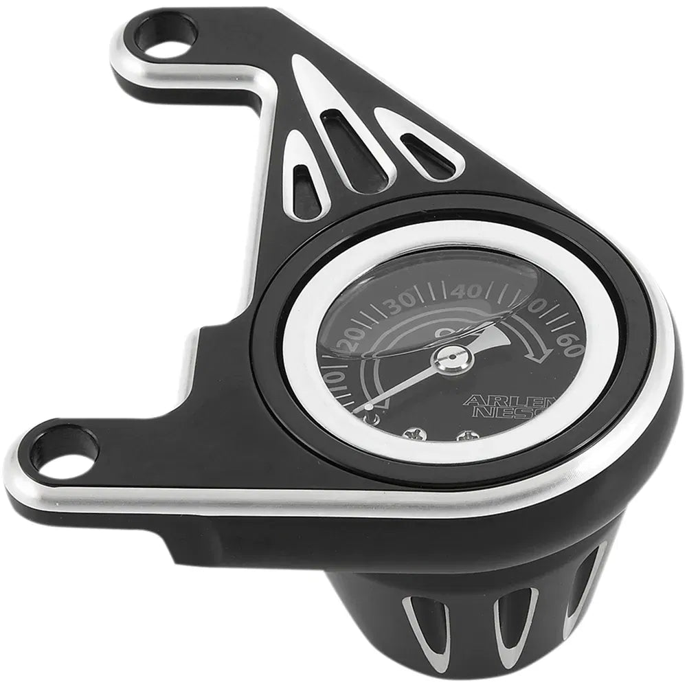 Medidor Presion de Aceite Arlen Ness Deep Cut Negro Anodizado02587