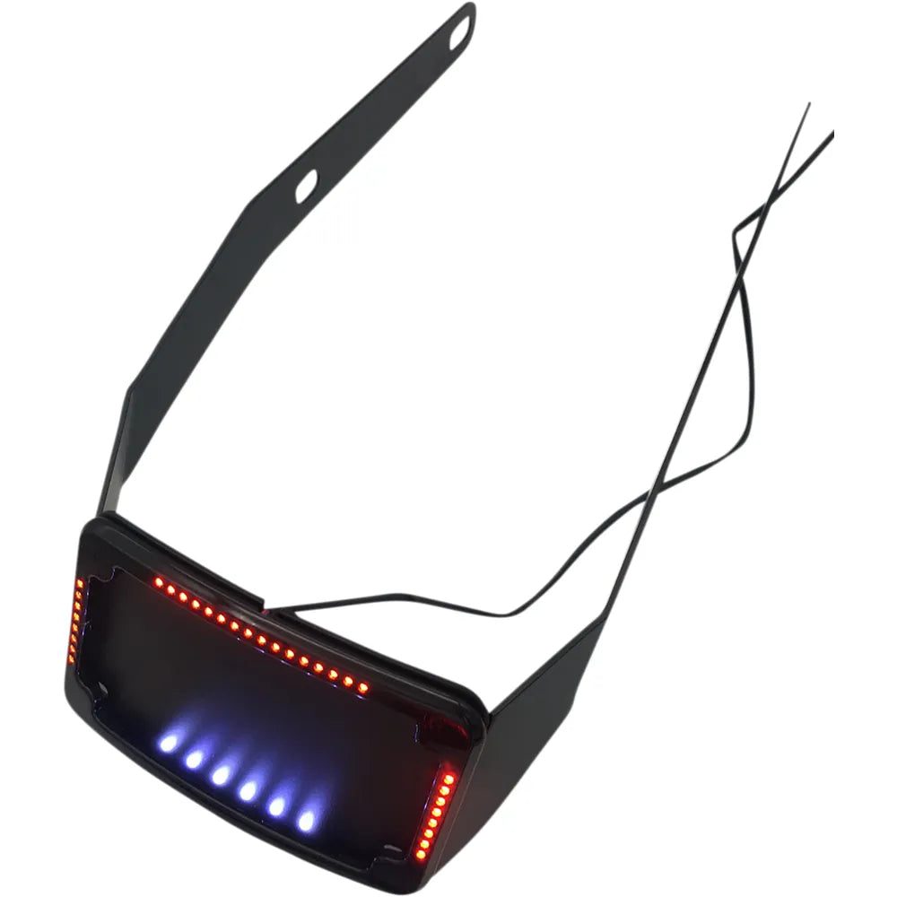 License Plate Frame & Mount with Signals - FLSB - Black
