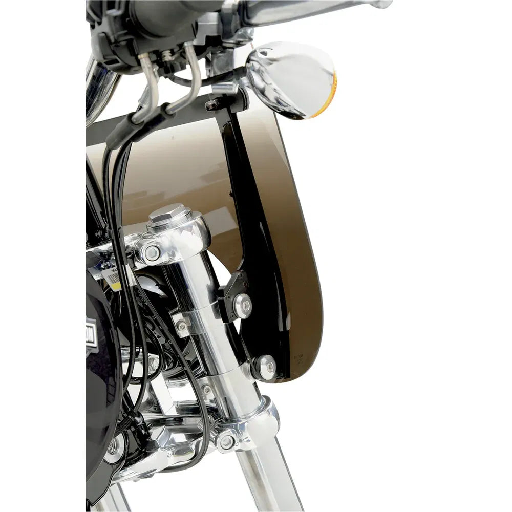 Kit de montaje completo con bloqueo de gatillo para parabrisas Fats/Slim - Hardware ajustable - Negro - FLHR