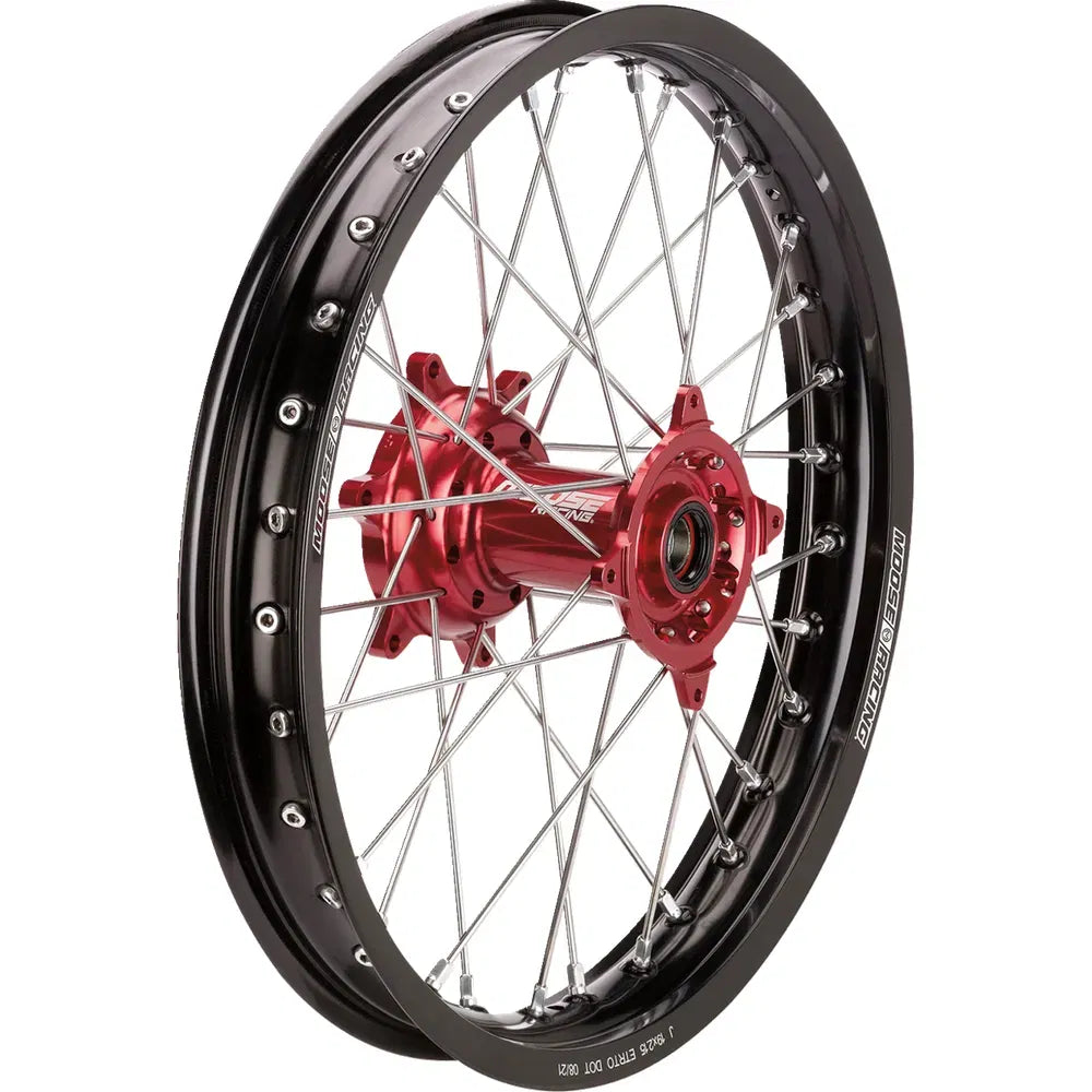 Rueda completa SX-1 - Conjunto de ruedas - SX-1 - Completa - Trasera - Rueda negra/Buje rojo - 19x2,15 - Honda 250/450