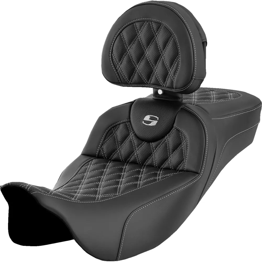 Asiento de alcance extendido Roadsofa™ - Asiento de alcance extendido Roadsofa™ - Costura de celosía - Costura plateada - con respaldo - FL '08-'24