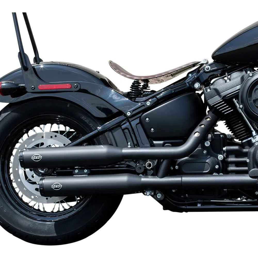 Grand National Race Mufflers for Softail - Black