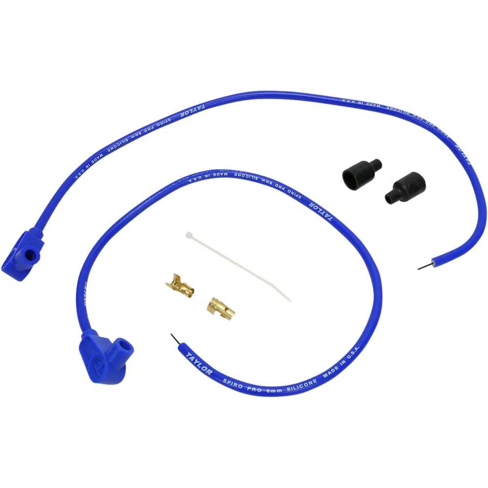 Universal Spark Plug Wire Kit - 90 degree - Blue