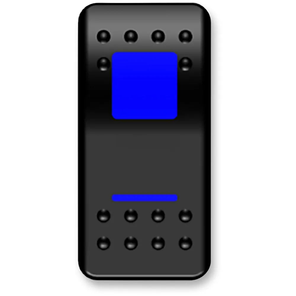 Rocker Switch - On/Off - Blue