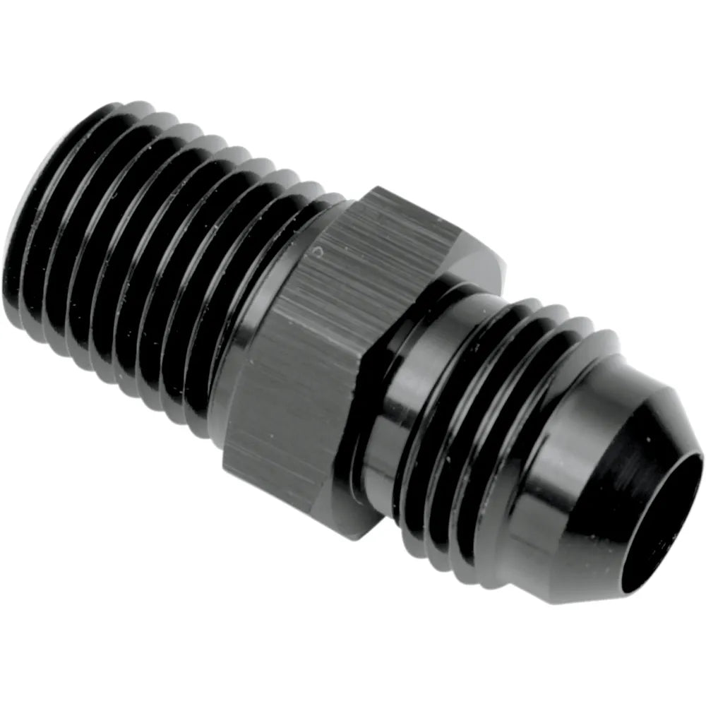 Straight Oil Line Fitting - Black -1/8" NPT