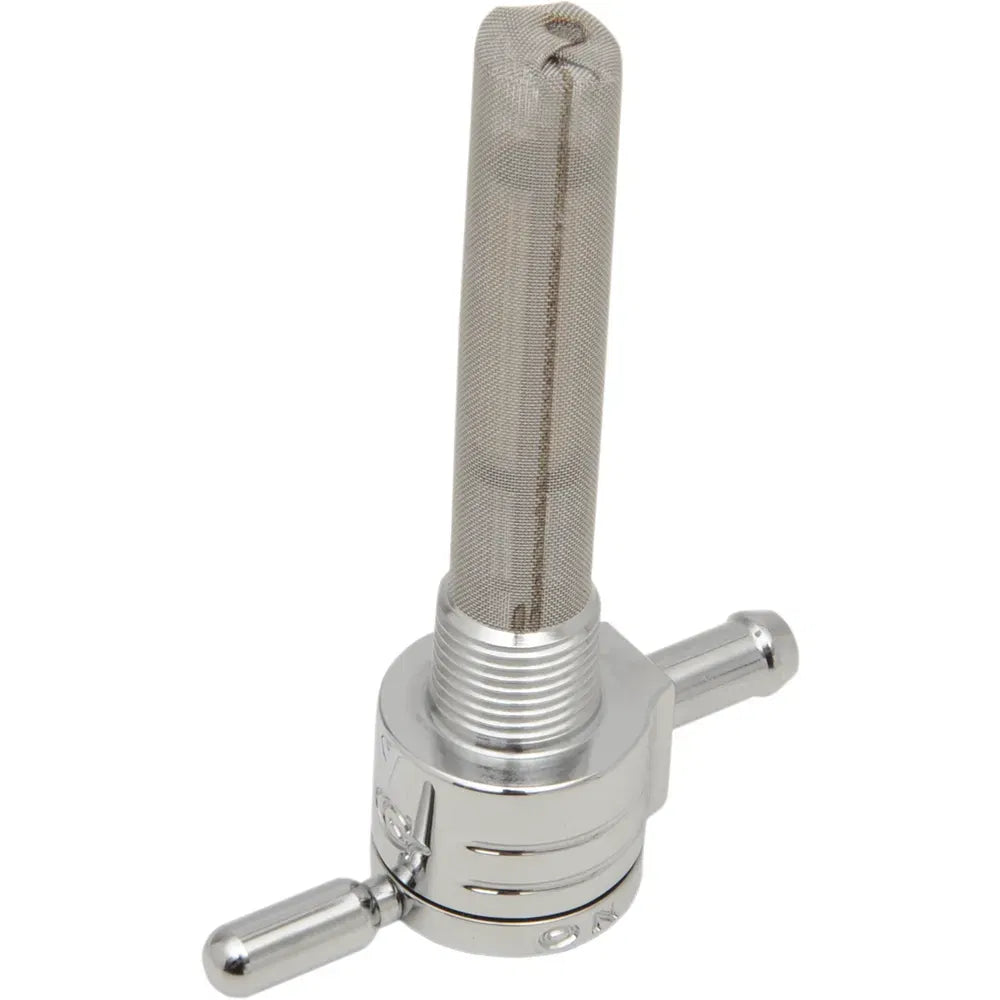Straight Petcock - Chrome - 3/8" NPT