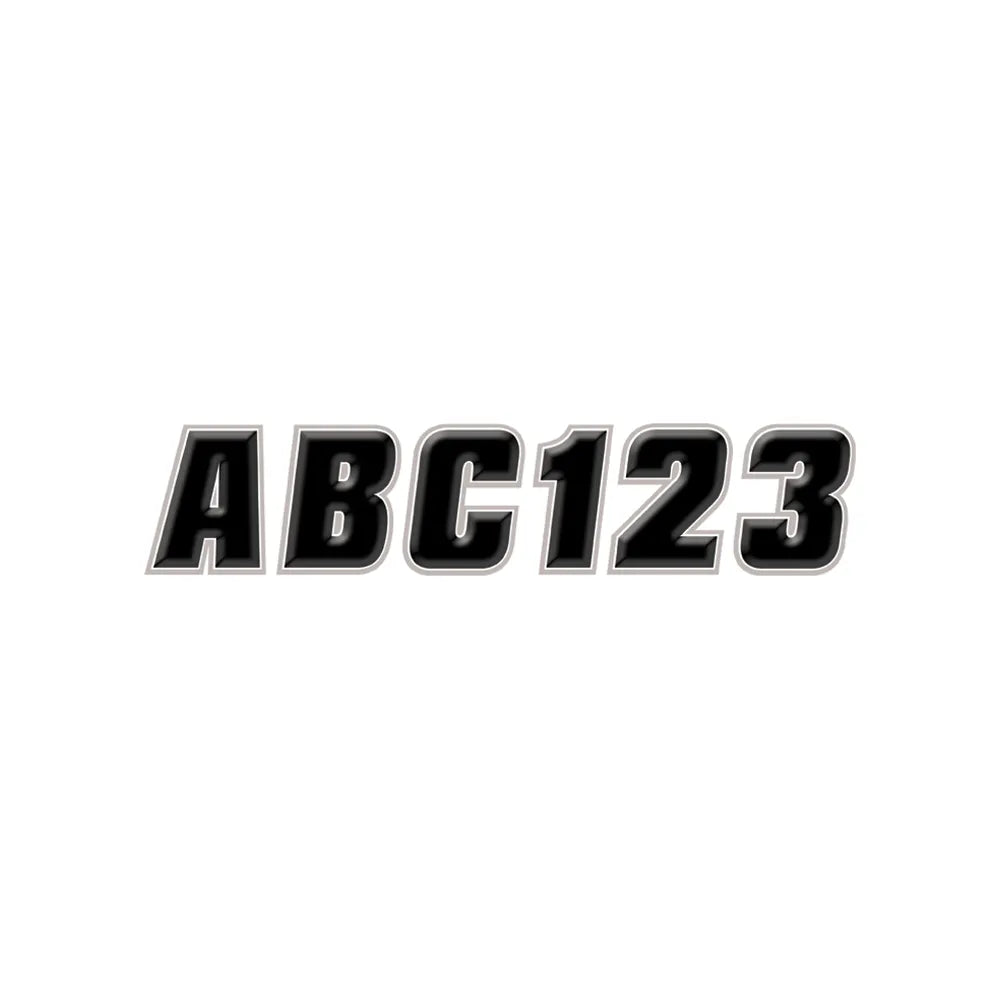 Sticker Kit - 2" - Black/Silver
