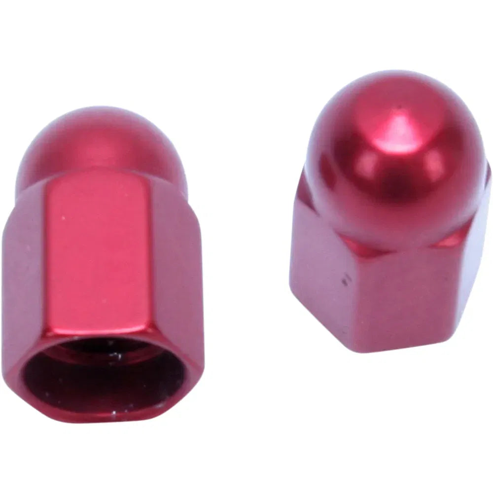 Valve Caps - Red Anodized