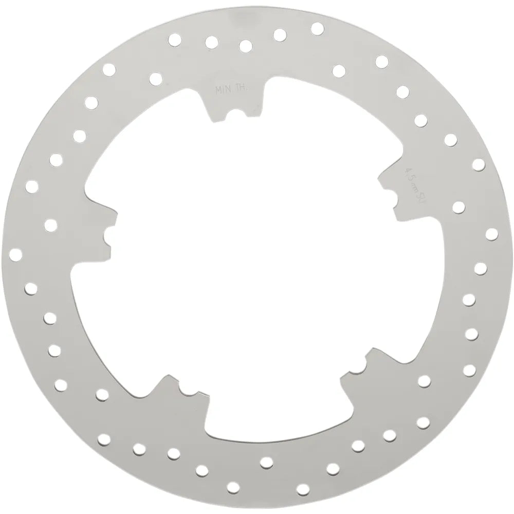 Drilled Brake Rotor - Front - 11.8" - Dyna/V-Rod