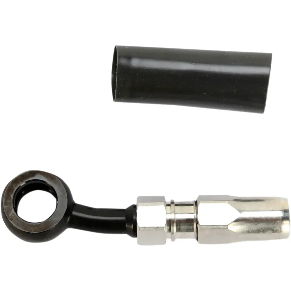 BYO® Banjo para construir tu propio con accesorio - Freno de banjo BYO - 10 mm - 15° - Giro de 90° - Negro