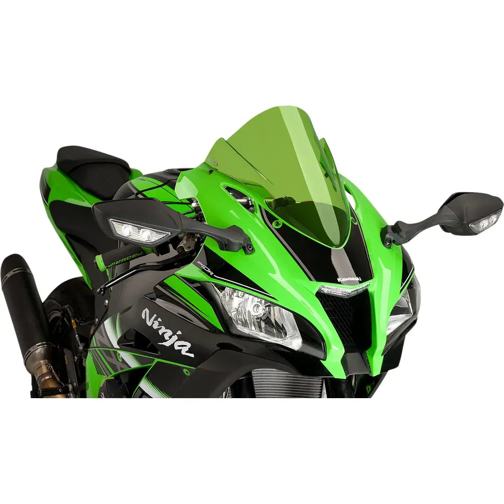 Parabrisas Z-Racing - Parabrisas de carrera - 14-1/4" - Verde - Kawasaki