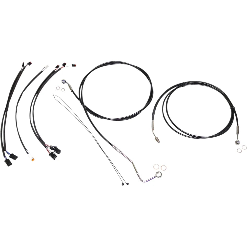 Kit de instalación de manillar XR - Kit de instalación de manillar XR - Colgadores Ape de 12"-14" - FLHRXS '17-'20 - Negro/Cromo