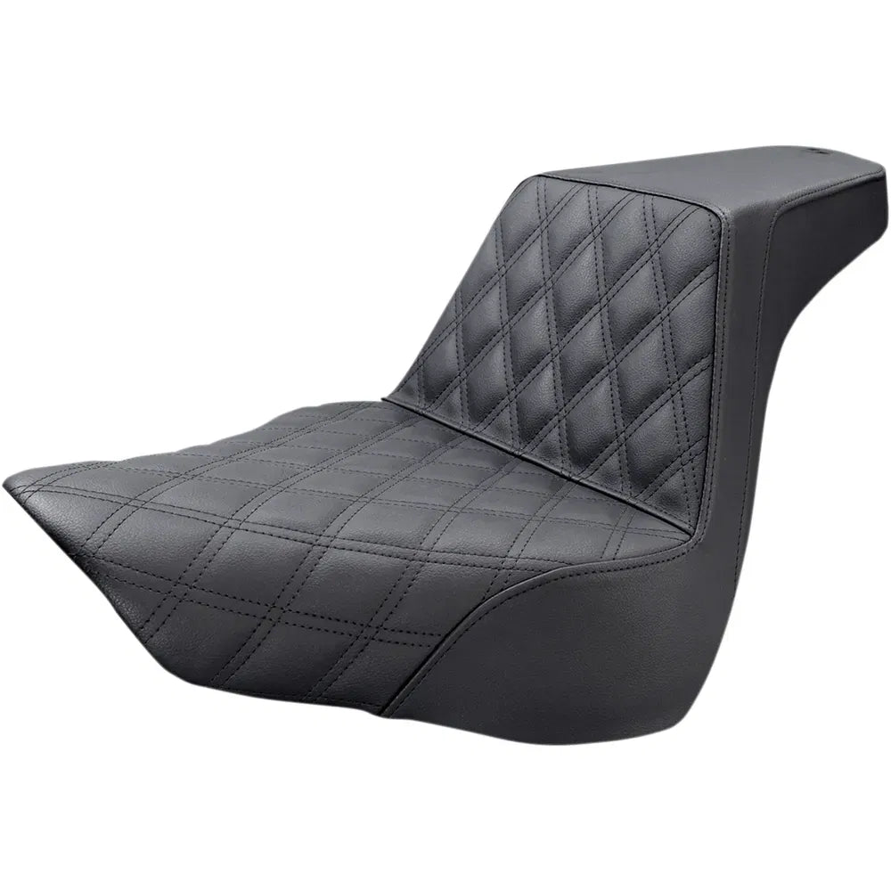 Step Up Seat - Driver's Lattice Stitched - Black