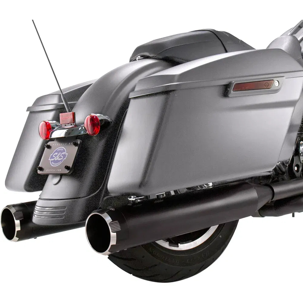 Mufflers - Black - Black Thruster - M8 Touring '17-'19