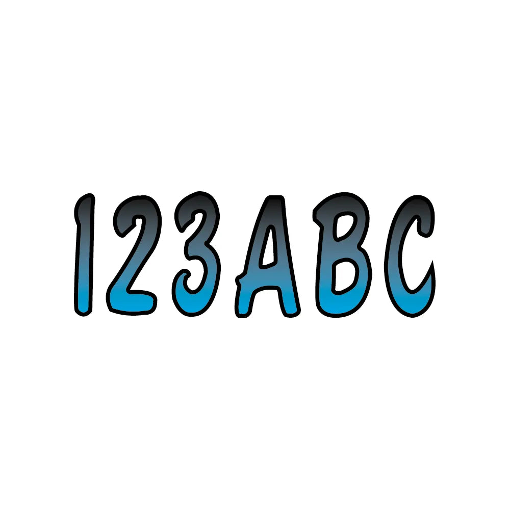 I.D. Sticker Kit - 200 Series - Blue Gradation
