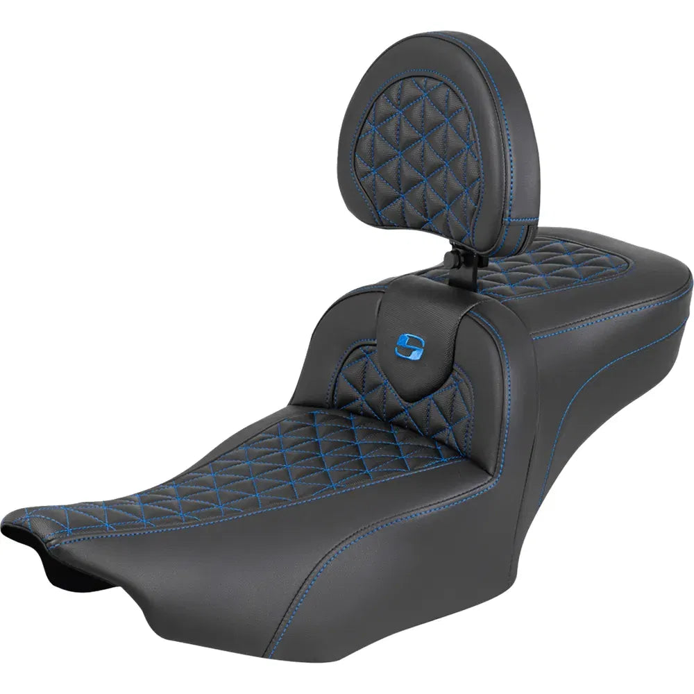 Asiento de alcance extendido Roadsofa™ - Asiento de alcance extendido Roadsofa™ - con respaldo - Costura azul - FLH/FLT '23-'25