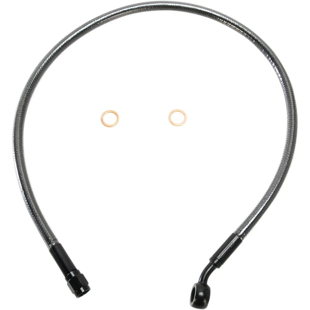 Kit de línea de freno delantero específico ABS de longitud alternativa Designer Series - Línea de freno - 10 mm-35° - 24" - Black Pearl