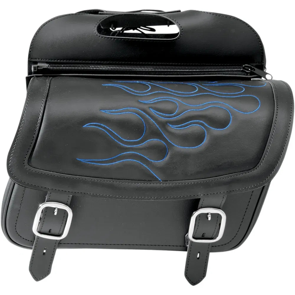 Flame Saddlebag - Blue - Jumbo