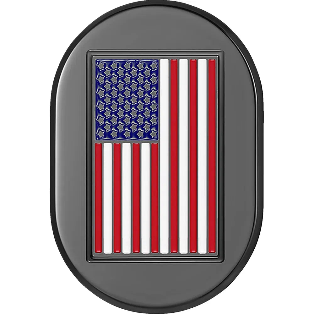 Cubierta de antena - Cubierta de antena - Guardabarros trasero derecho - Bandera estadounidense - Negro