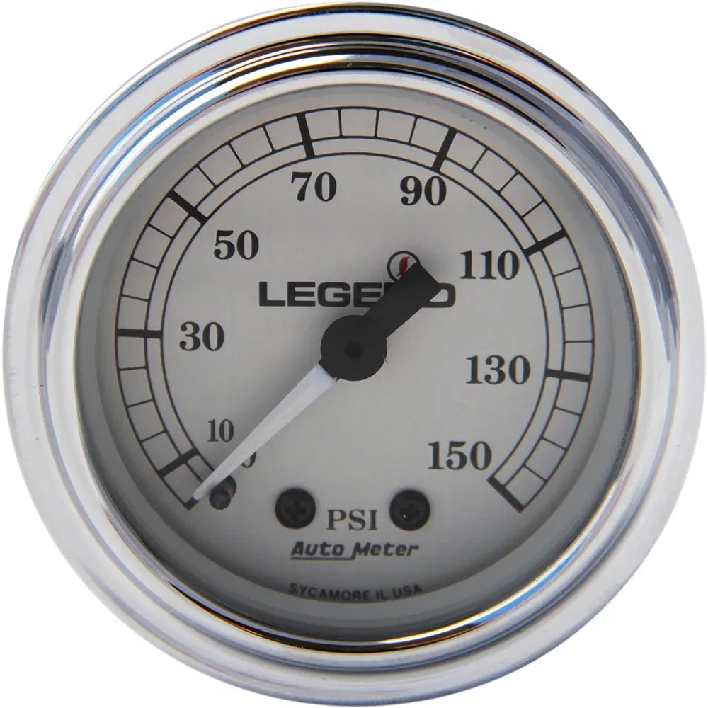 Fairing Mounted LED Backlit PSI Gauges - Silver