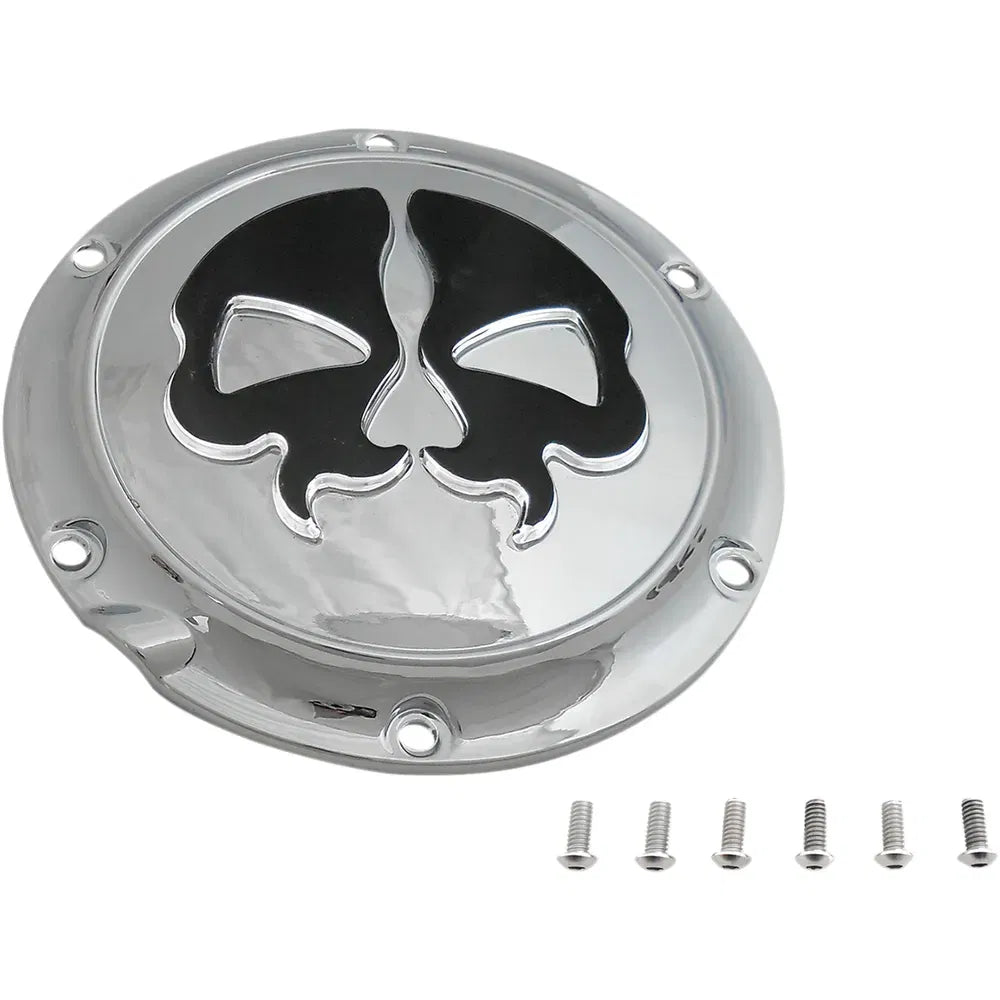 Cubierta del Derby Split Skull - Cromo