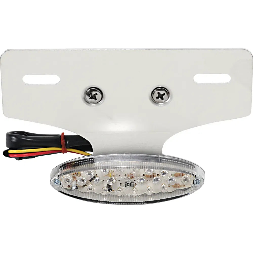 Taillight/License Plate Mount - Cat Eye -Clear Lens - Red LED