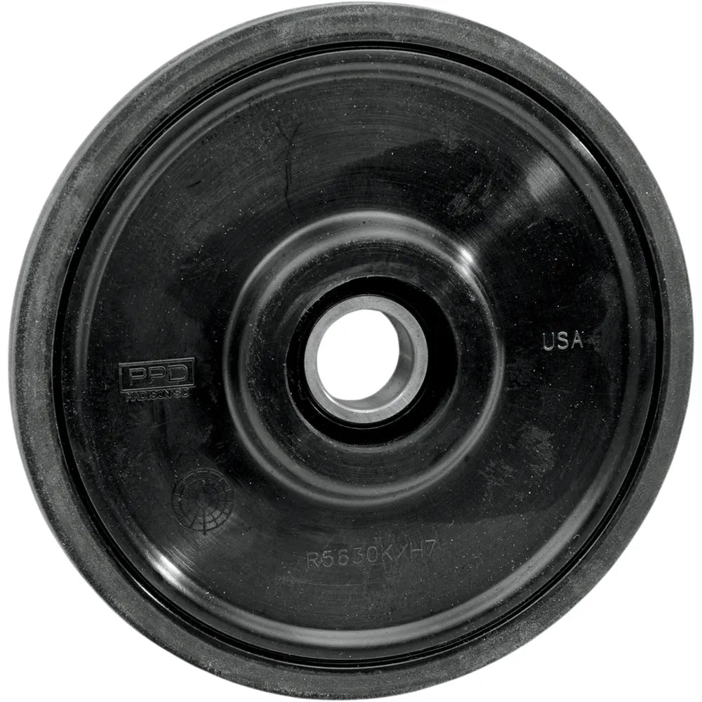 Rueda loca - Rueda loca con rodamiento 6004-2RS - Negra - 5.63" OD x 20 mm ID