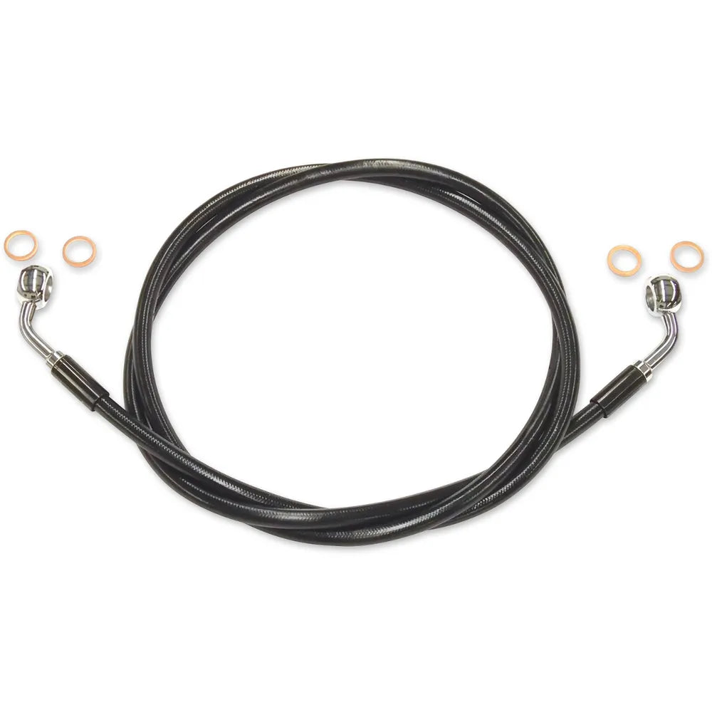 Kit de línea de freno delantero XR de acero inoxidable Extreme Response - Línea de freno - XR - EZ Align - Negro