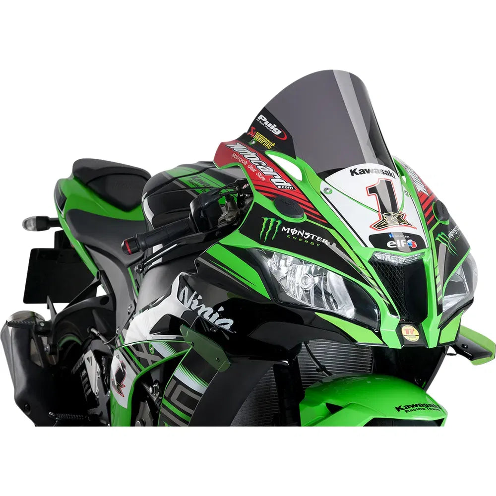 Parabrisas Z-Racing - Parabrisas de carrera - 14-1/4" - Ahumado oscuro - Kawasaki