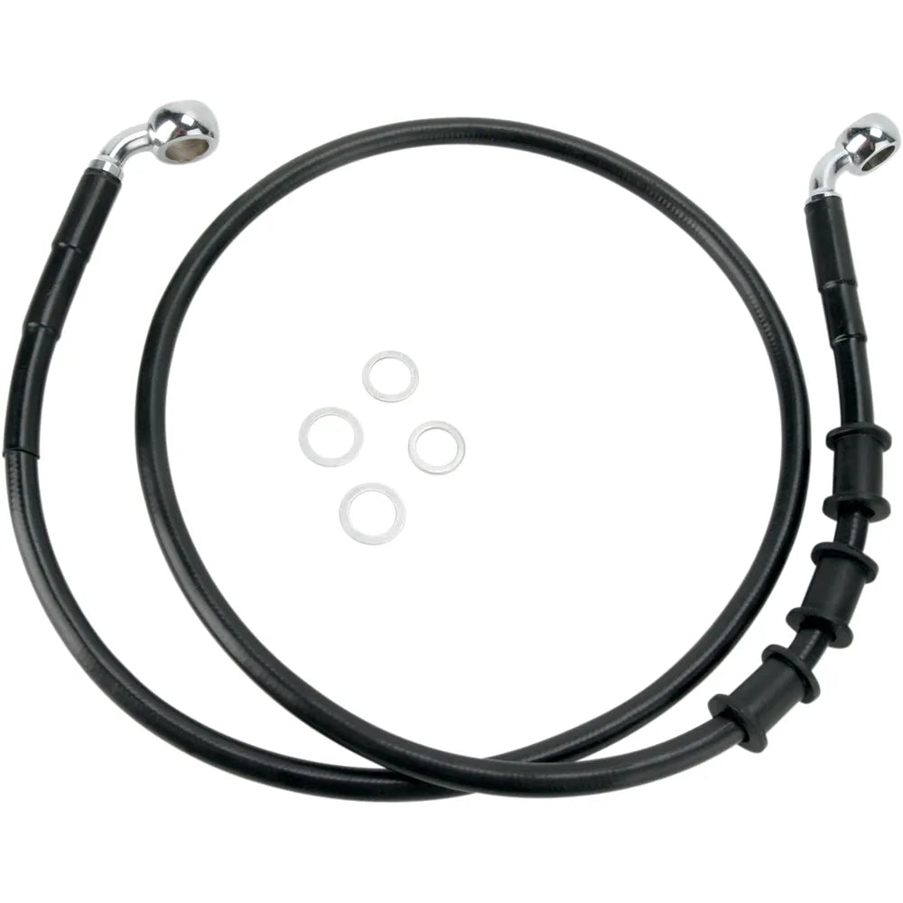 Brake Line - Front - Black - +8"