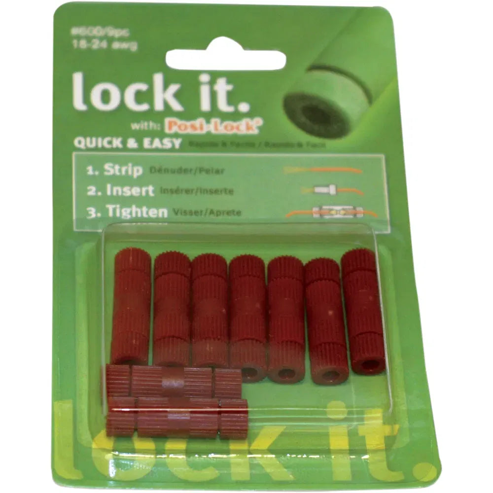 Posi-Lock Wire Connectors 18-24 Gauge - 9PK