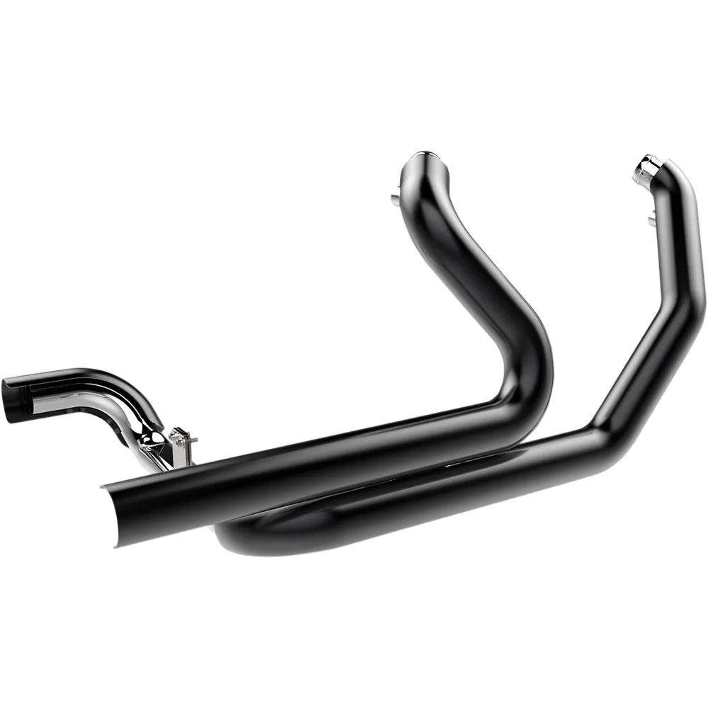 2:2 Headpipe with Heat Shield - Black