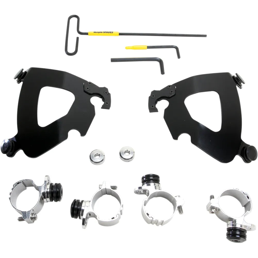 Kit de hardware de bloqueo del gatillo del carenado del guantelete - Kit de montaje del guantelete - Negro - XL1200