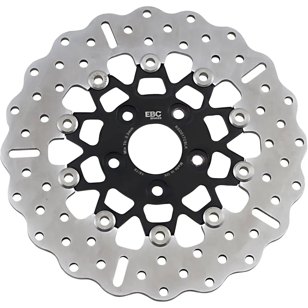 Rotor de freno trasero de acero inoxidable personalizado - Rotor de freno - Negro