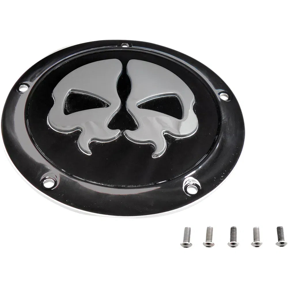 Cubierta del Derby Split Skull - Negro