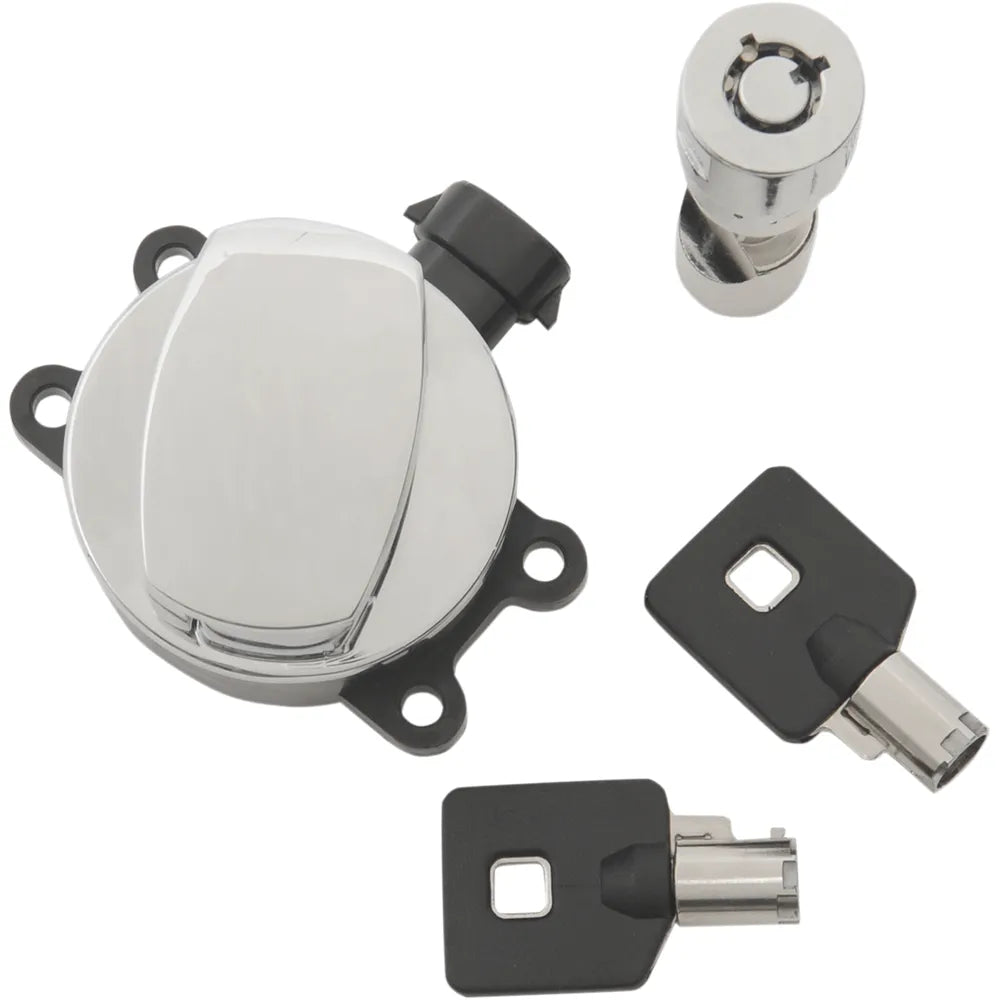 Side Hinge Ignition Switch with Fork Lock - Chrome