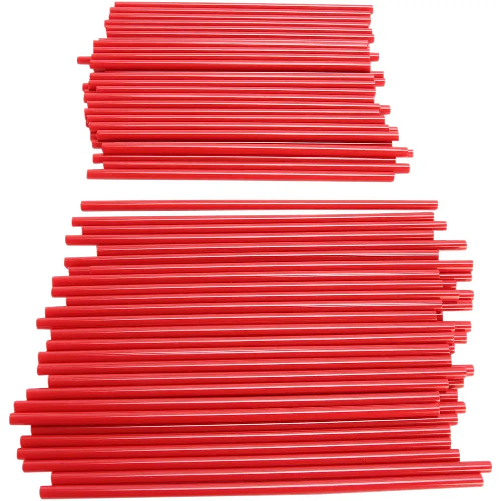 Spoke Covers - Red - 80 Pack