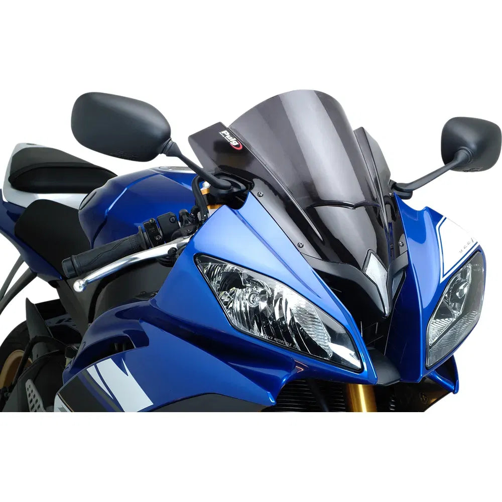 Parabrisas Z-Racing - Parabrisas de carrera - 13-3/4" - Ahumado oscuro - YZF-R6