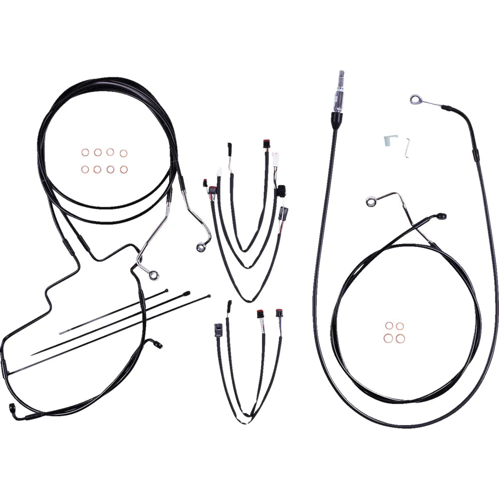 Kit de instalación de manillar XR - Kit de instalación de manillar XR - Perchas Ape de 15"-17" - FLH '21-'22 - Negro