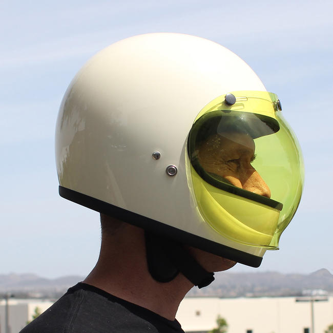 Burbuja de 3 broches para casco Biltwell - amarillo