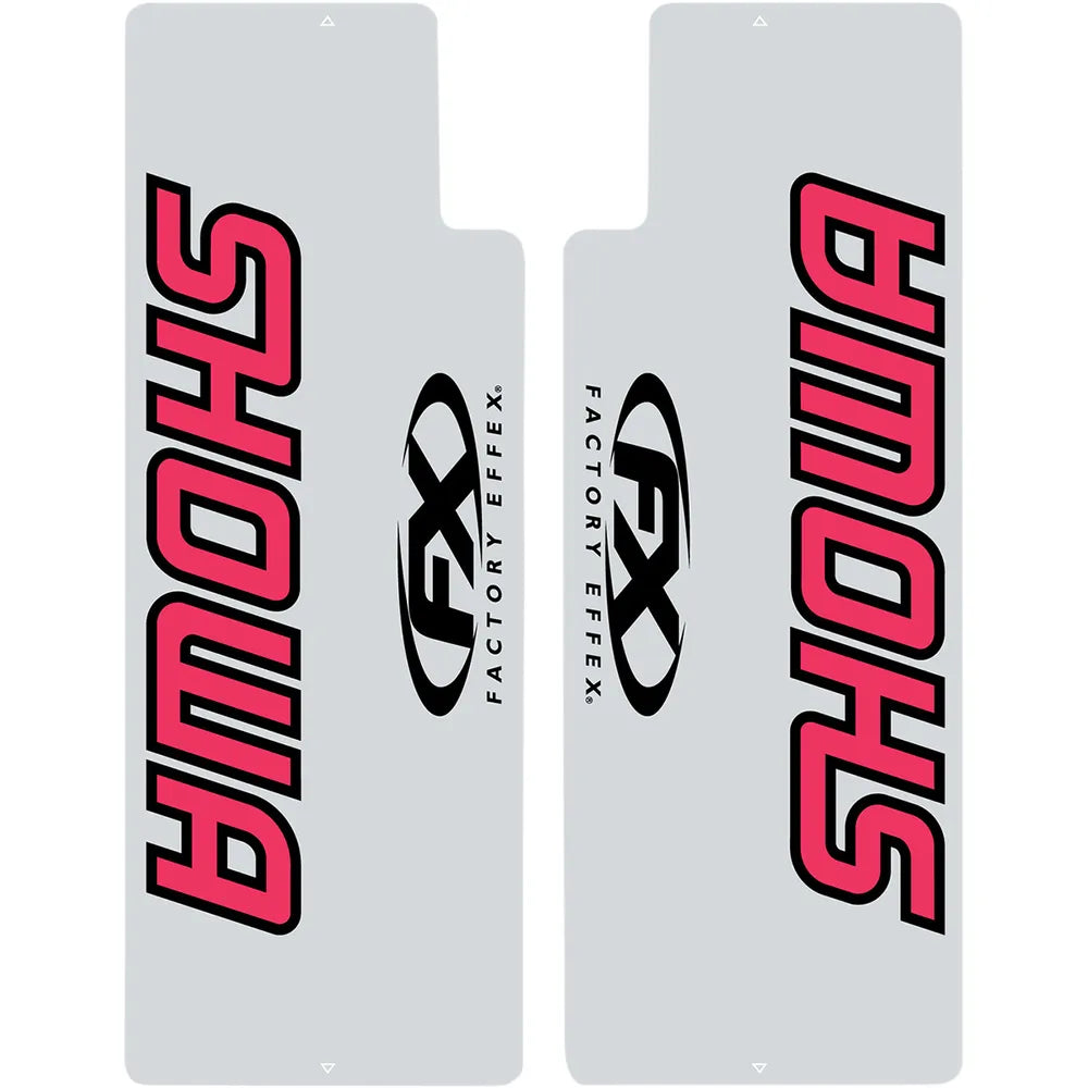 Fork Shield Decal - Showa - Red