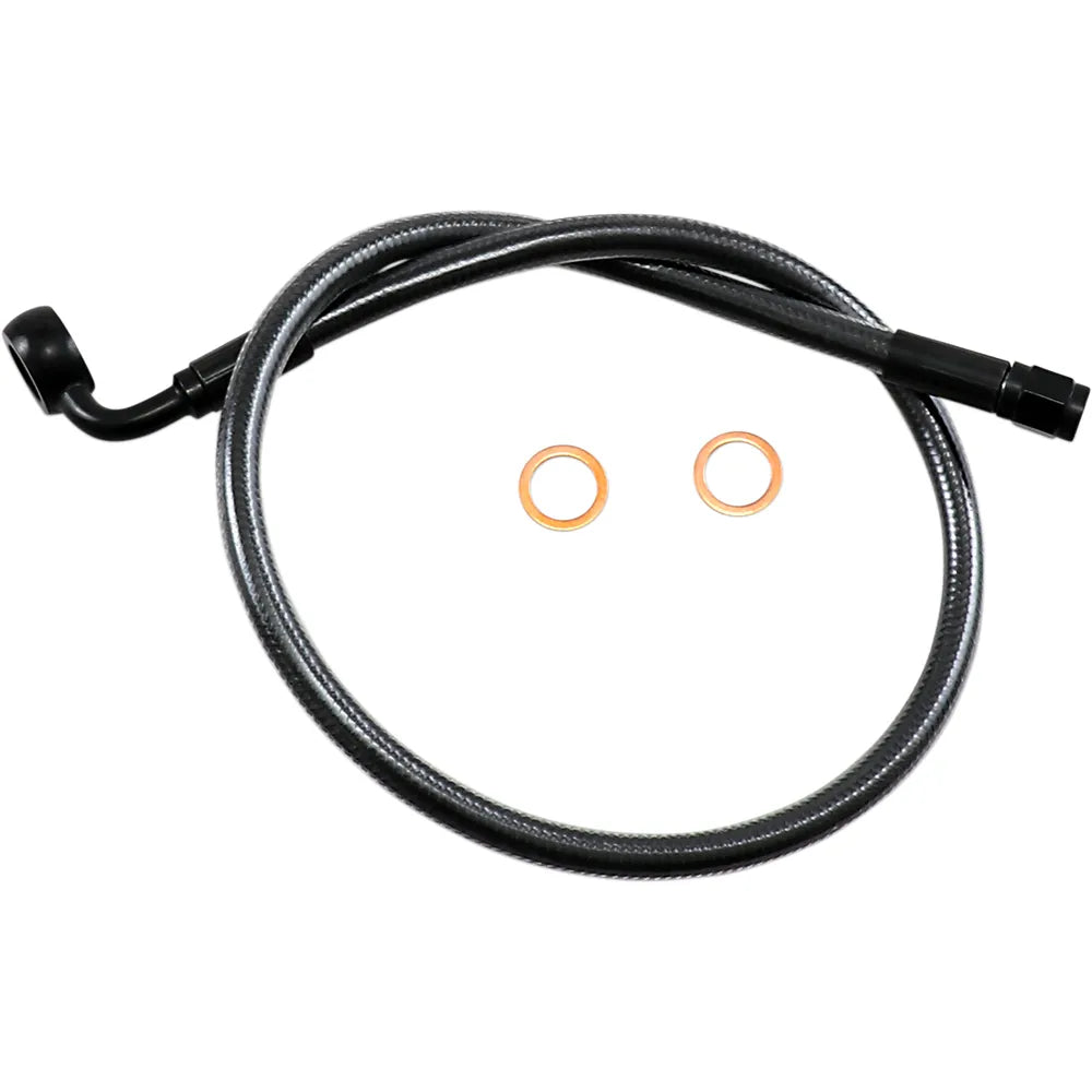 Kit de línea de freno superior específico para ABS Designer Series - Línea de freno - 12 mm - 90° - 24" - Black Pearl