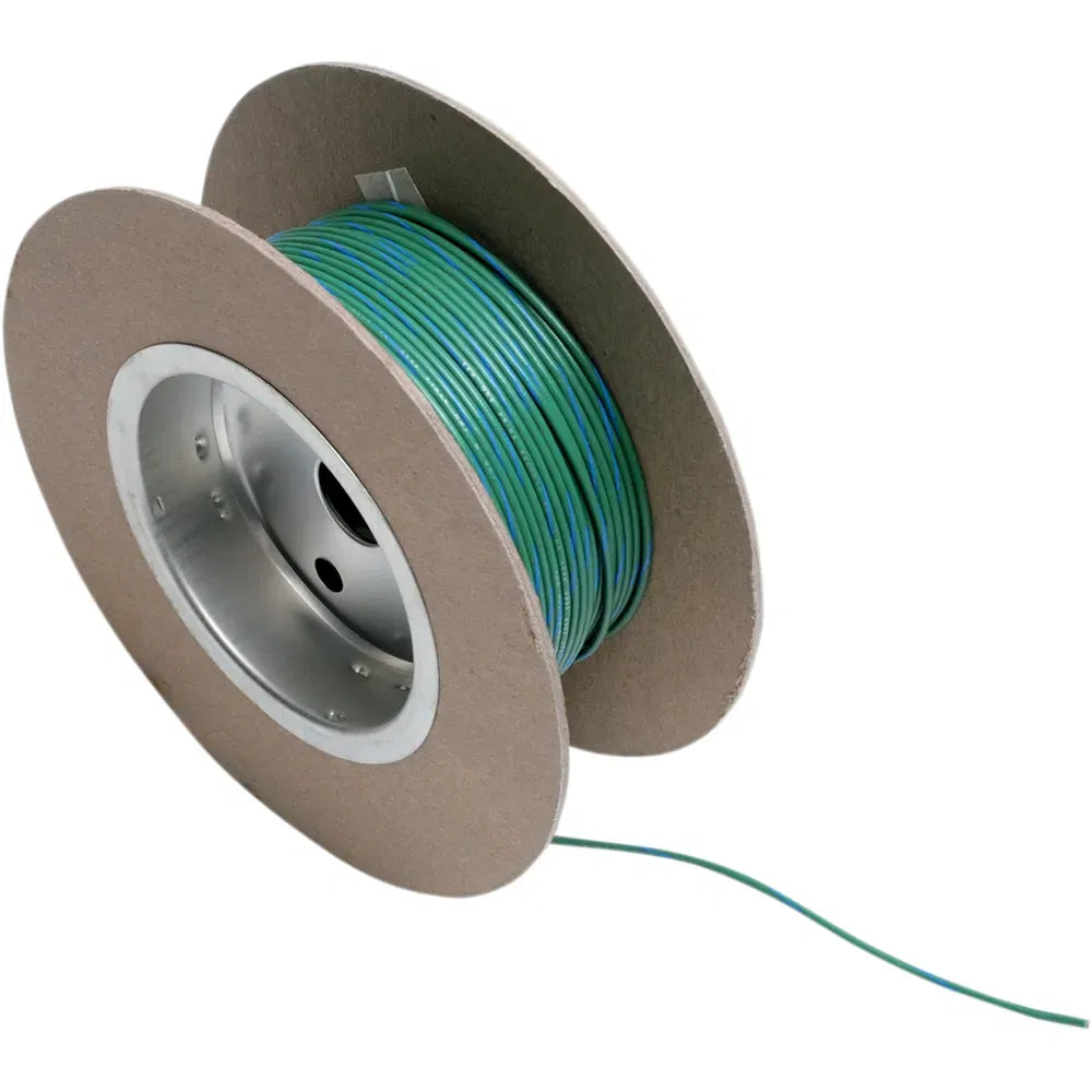 100' Wire Spool - 18 Gauge - Green/Blue