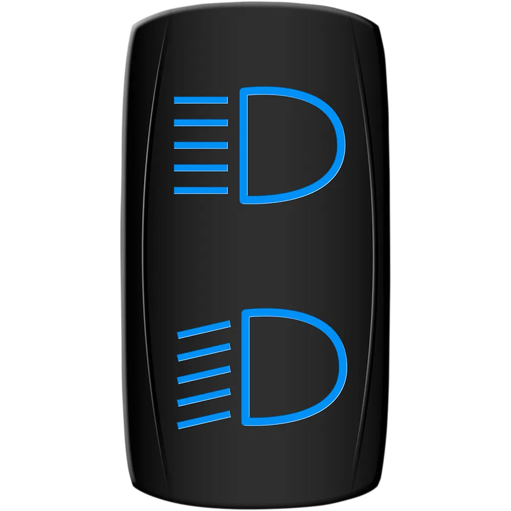Rocker Switch - Hi/Lo Beam - Blue