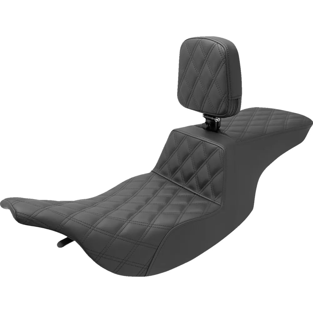 Asiento elevado Tour - Asiento elevado Tour - Respaldo del conductor - Costura de celosía completa - FL '97-'07