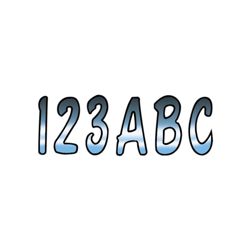 I.D. Sticker Kit - 200 Series - Blue Gradation