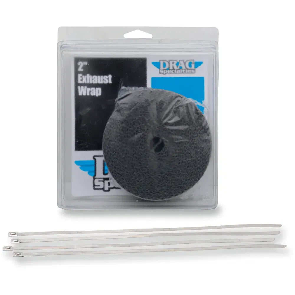 Exhaust Wrap with Tie - Black - 2"x25'