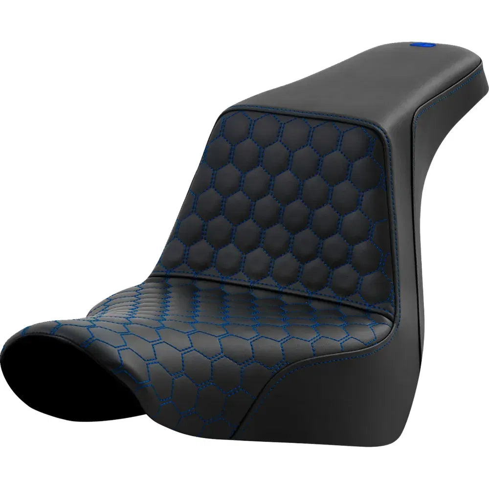 Asiento elevado tipo panal - Asiento elevado - Panal - Costuras azules - FL/FX '18-'24